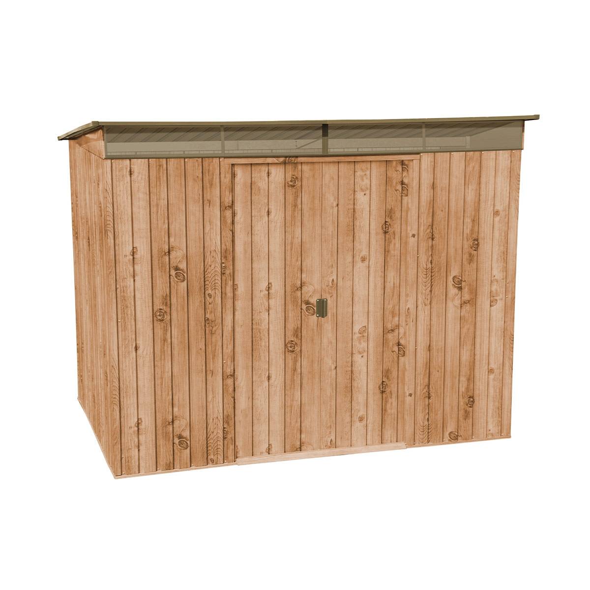 Duramax - Abri de jardin en métal Duramax 4,35 m² skylight imitation bois avec kit ancrage - Duramax - Imagen 2
