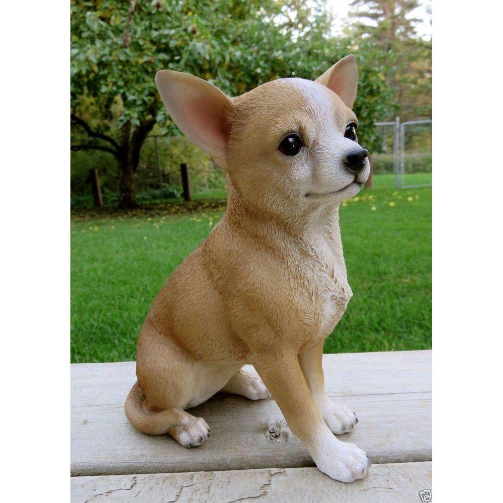 Vivid Arts - Chihuahua assis en résine 23 cm - Imagen 2