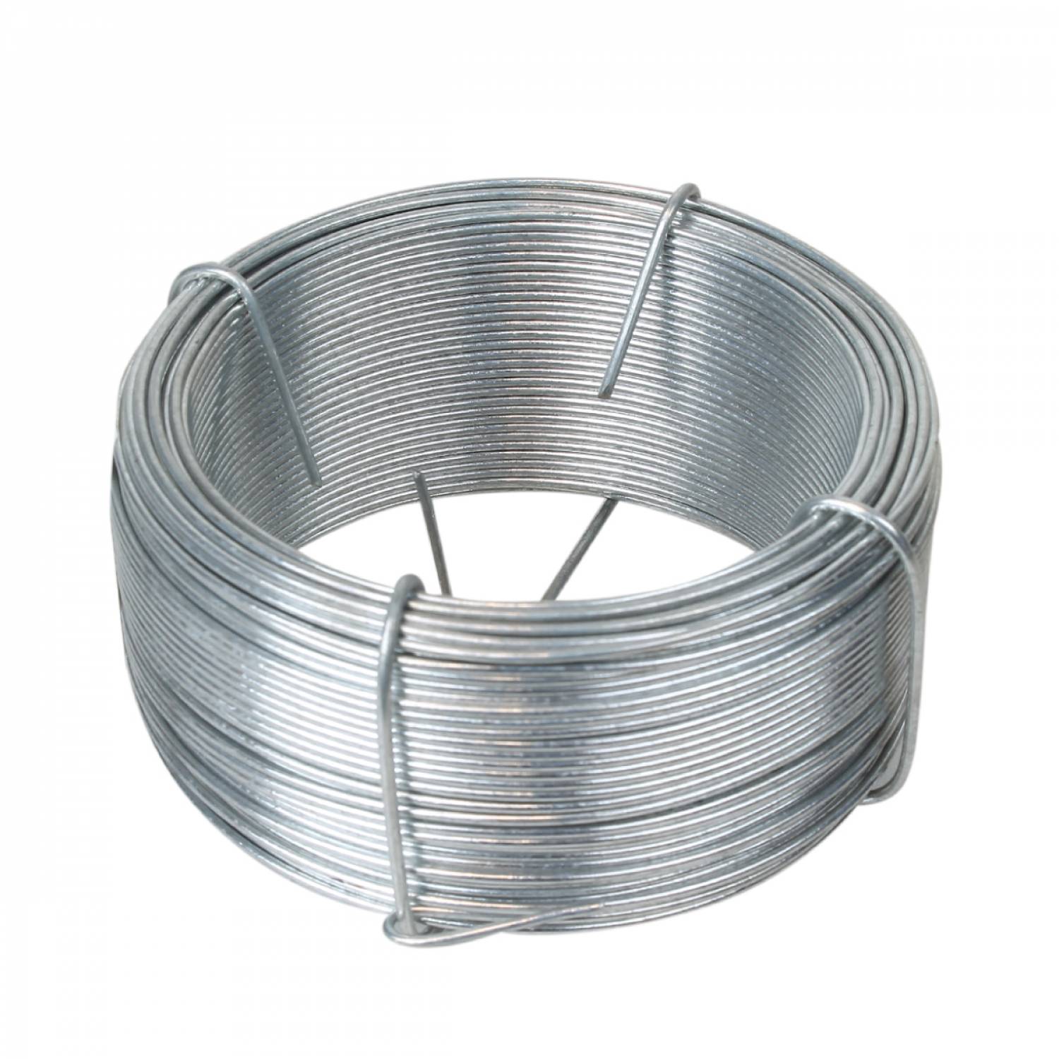 Linxor - Fil d'attache en acier galvanisé pour grillage ou autre - 100 m x 1.3mm Ø - Gris - Linxor - Imagen 1
