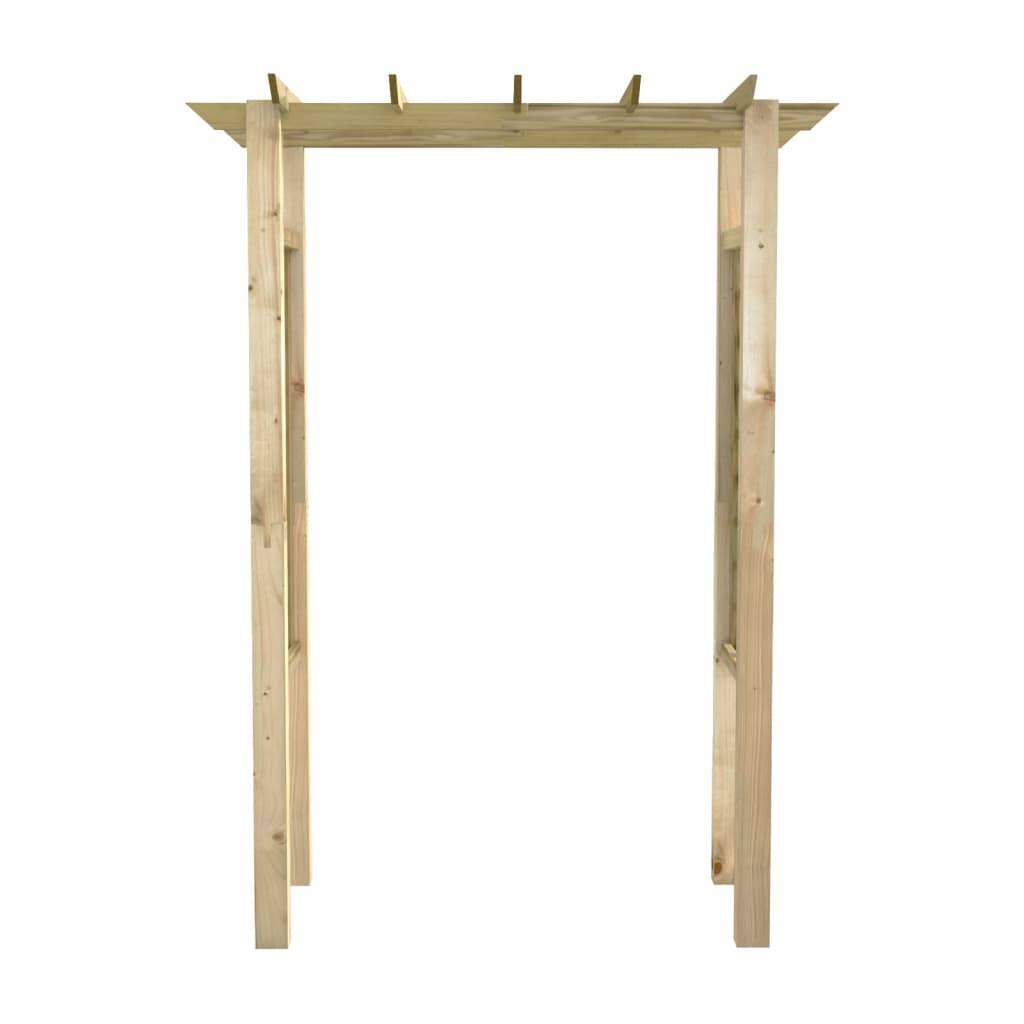 Arche à Rosiers Bois Pin Imprégné Support Grimpantes 150x60x204cm - ComfortXL Outdoor Living - Image 3