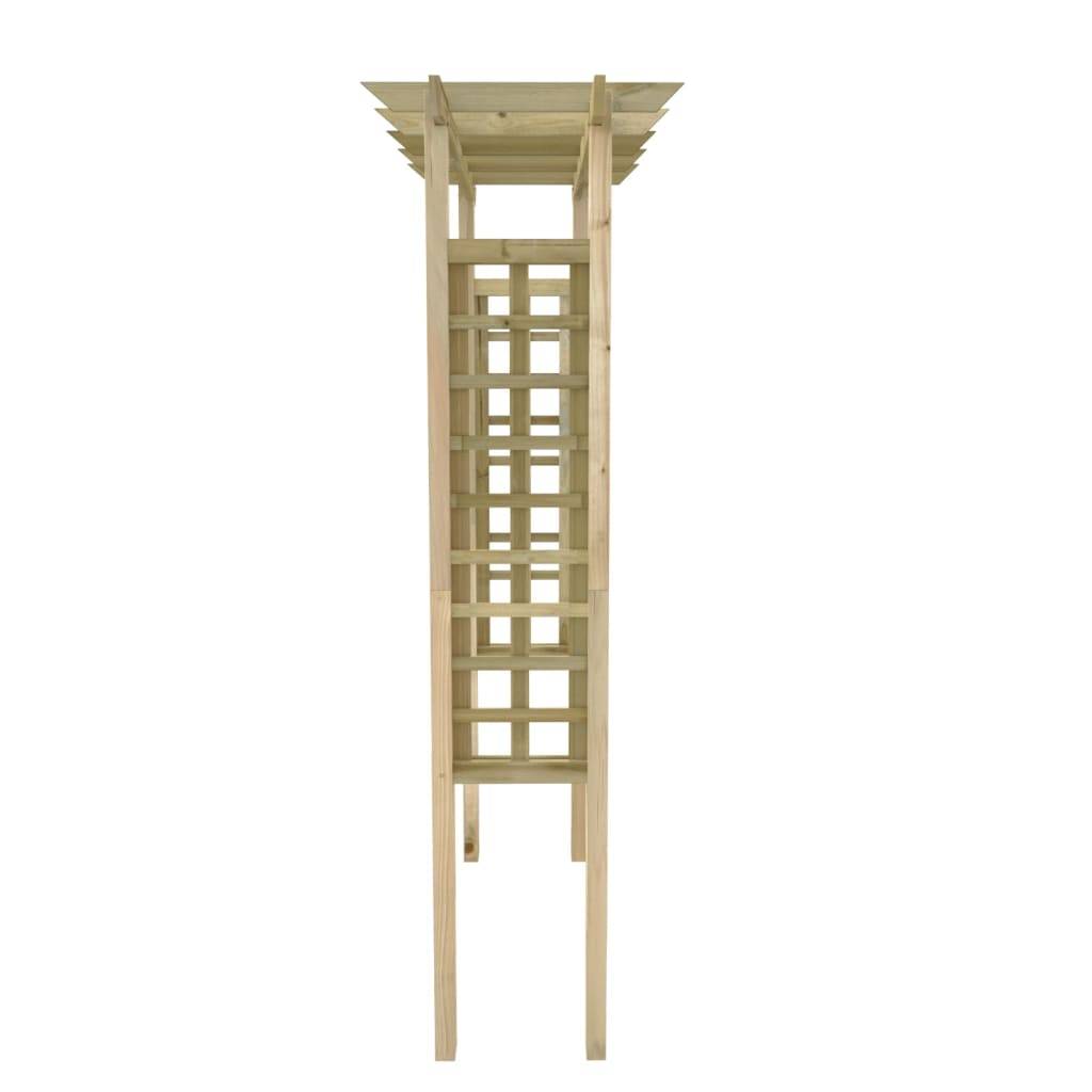 Arche à Rosiers Bois Pin Imprégné Support Grimpantes 150x60x204cm - ComfortXL Outdoor Living - Image 4