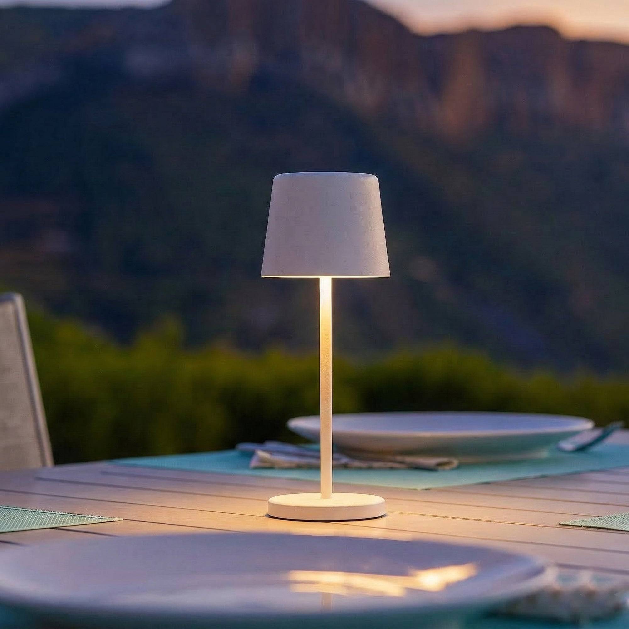 Lumisky - Lampe de table sans fil MINI KELLY Blanc H22cm - Imagen 2