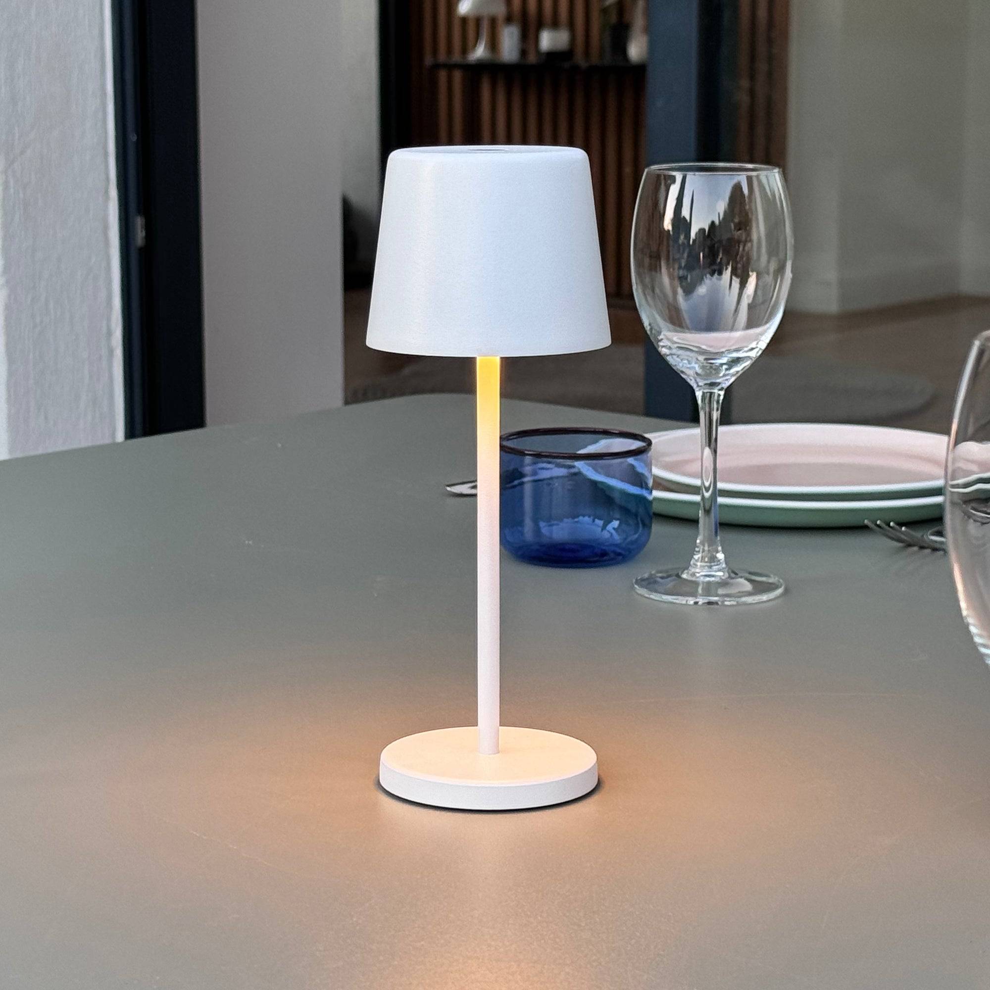 Lumisky - Lampe de table sans fil MINI KELLY Blanc H22cm - Imagen 6