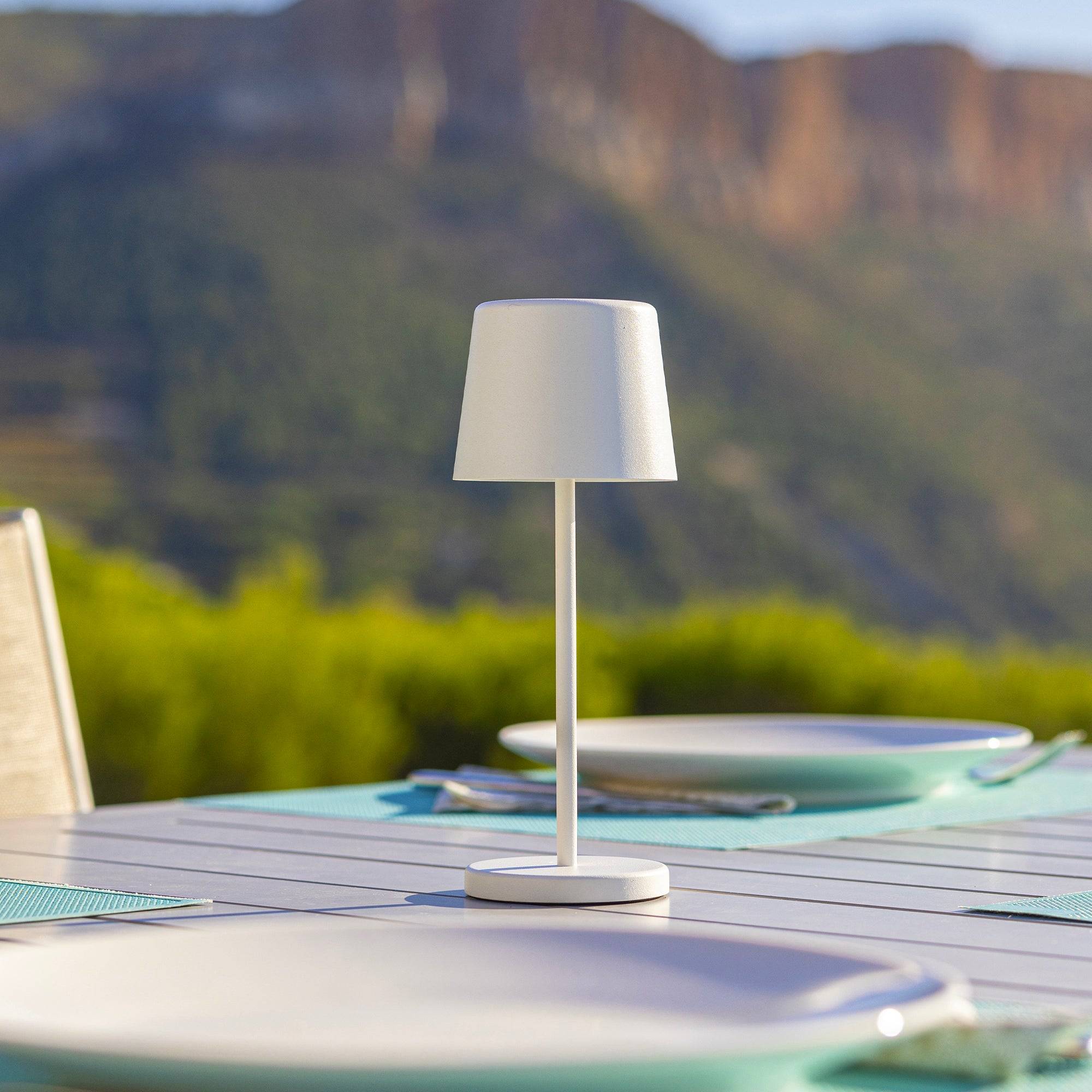 Lumisky - Lampe de table sans fil MINI KELLY Blanc H22cm - Imagen 3