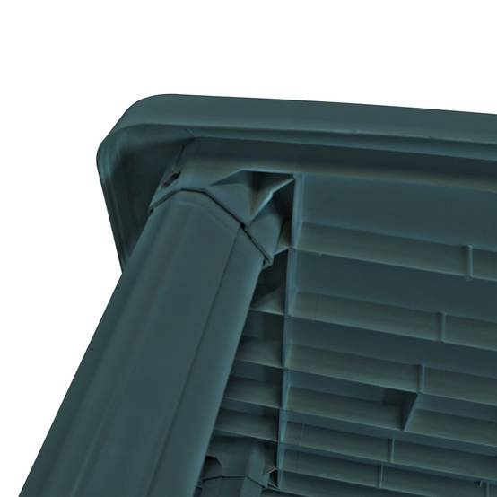 Maison Chic - Table de jardin - Table Extérieure - Table De Patio Vert 101 x 68 x 72 cm Plastique - Image 4