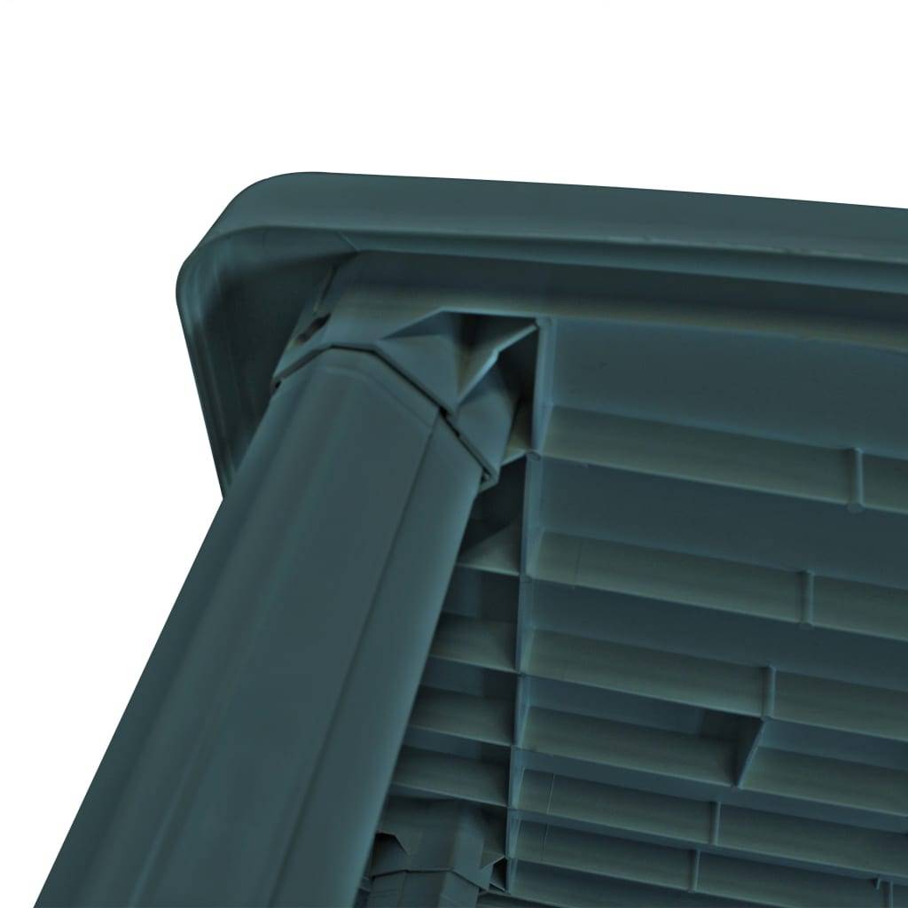 Maison Chic - Table de jardin - Table Extérieure - Table De Patio Vert 101 x 68 x 72 cm Plastique - Image 4