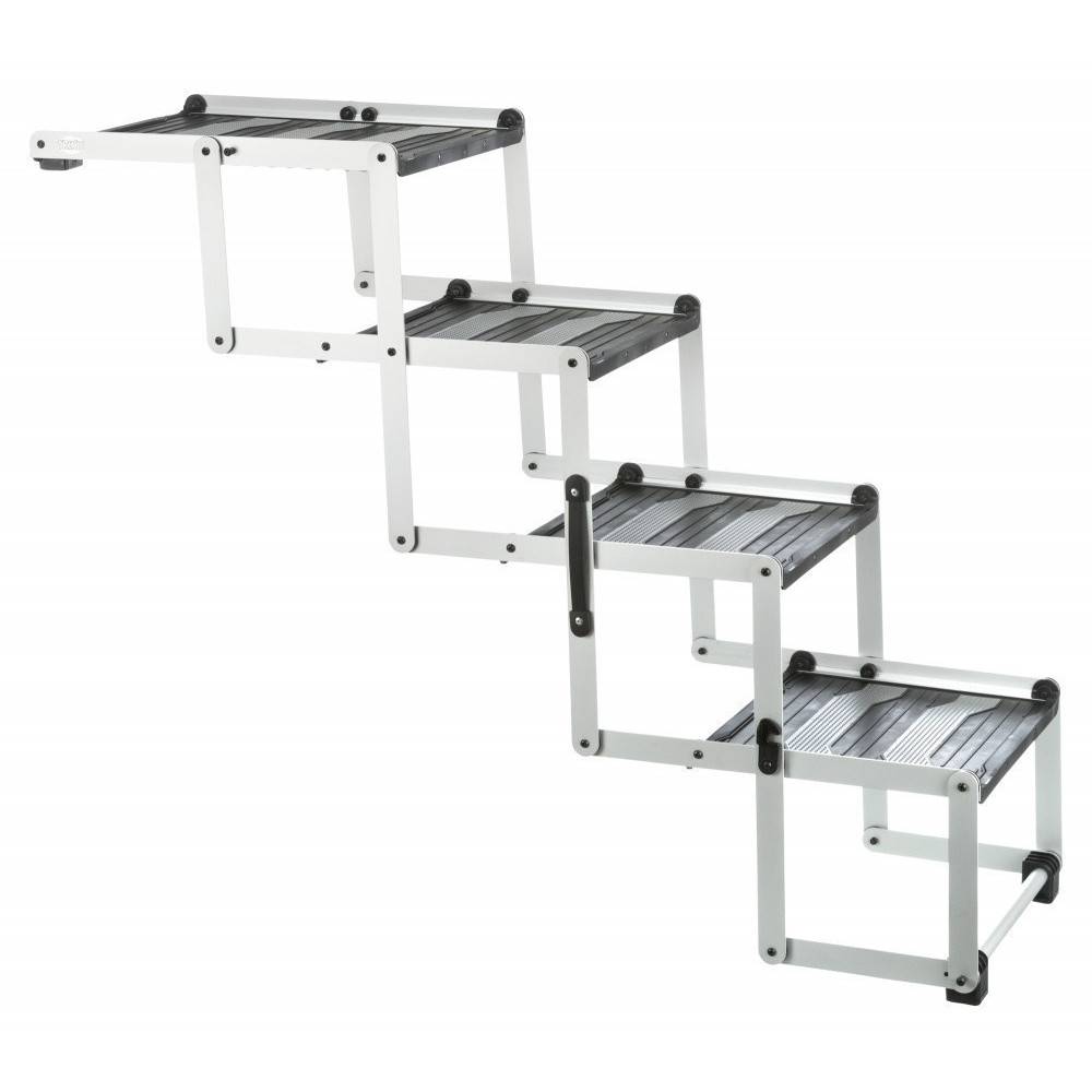 Animallparadise - Rampe de 4 marches pliantes, en aluminium TPR pour chiens - Imagen 1