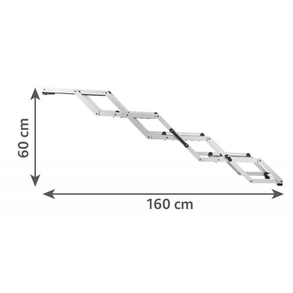 Animallparadise - Rampe de 4 marches pliantes, en aluminium TPR pour chiens - Imagen 6
