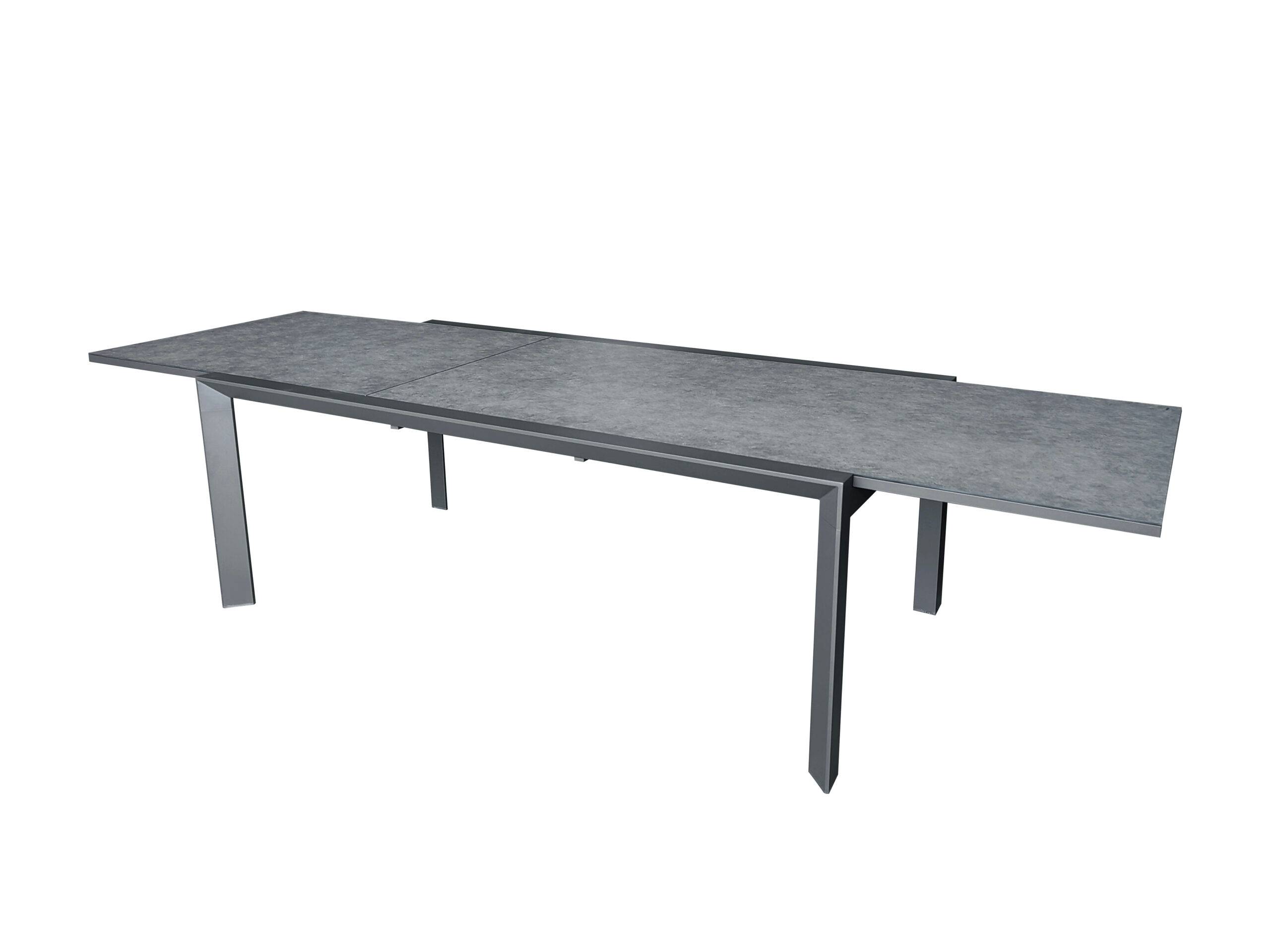 Table de jardin 8/12p en full aluminium Gris MODULO - Image 2