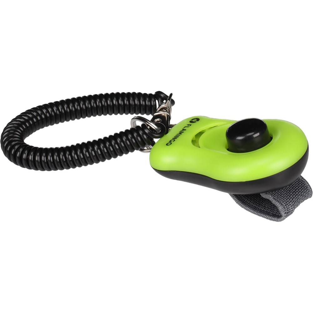 Flamingo - Clicker Xin Vert 6cm L x 4cm l x 2cm H pour chien - Imagen 1