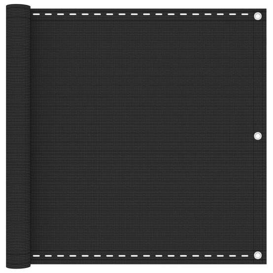 Helloshop26 - Écran de balcon brise pare vue protection confidentialité en PEHD 90 x 600 cm anthracite - Imagen 1