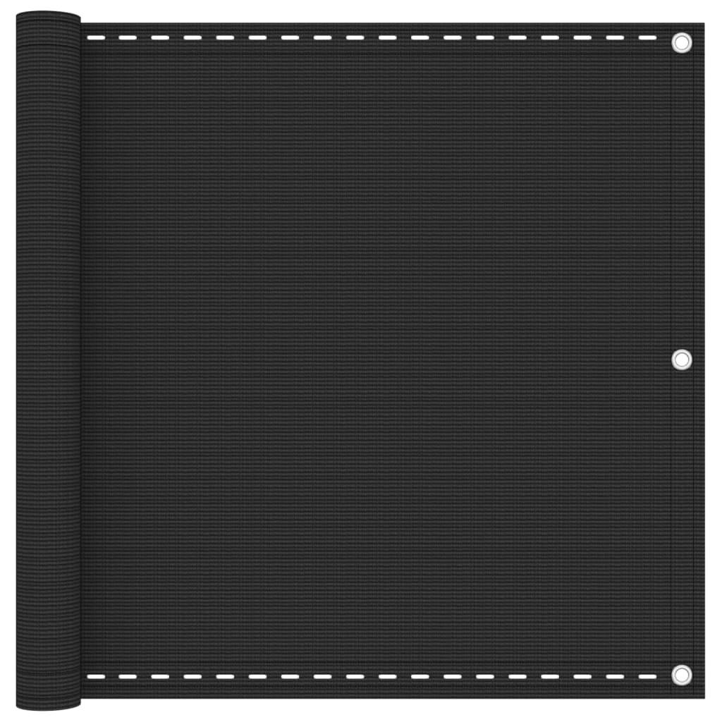 Helloshop26 - Écran de balcon brise pare vue protection confidentialité en PEHD 90 x 600 cm anthracite - Imagen 1