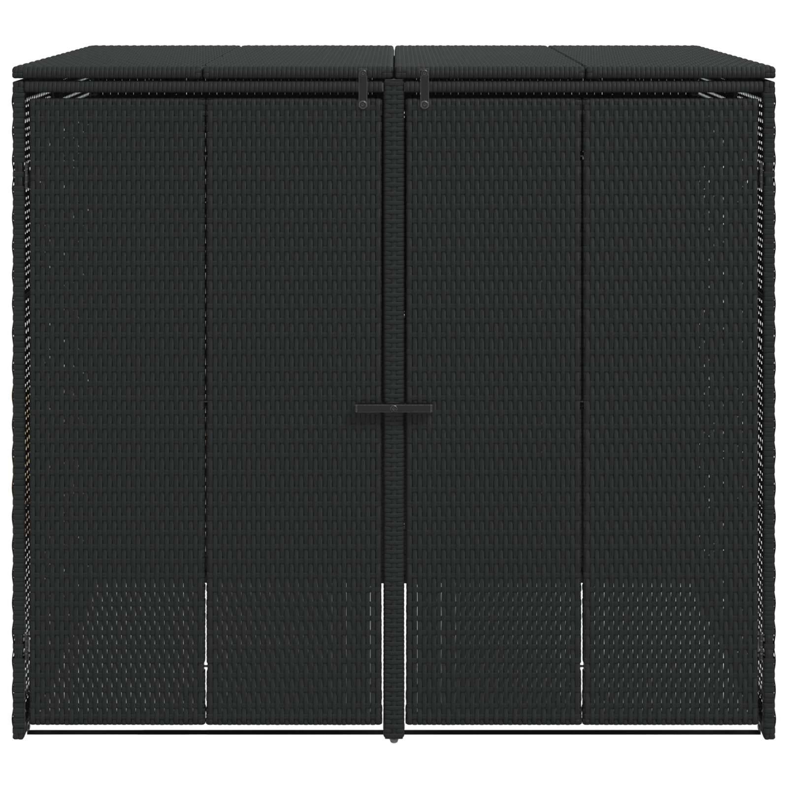 Cache-poubelle double polyéthylène noir 130 x 80 x 115 cm - PANGIVO - Image 5