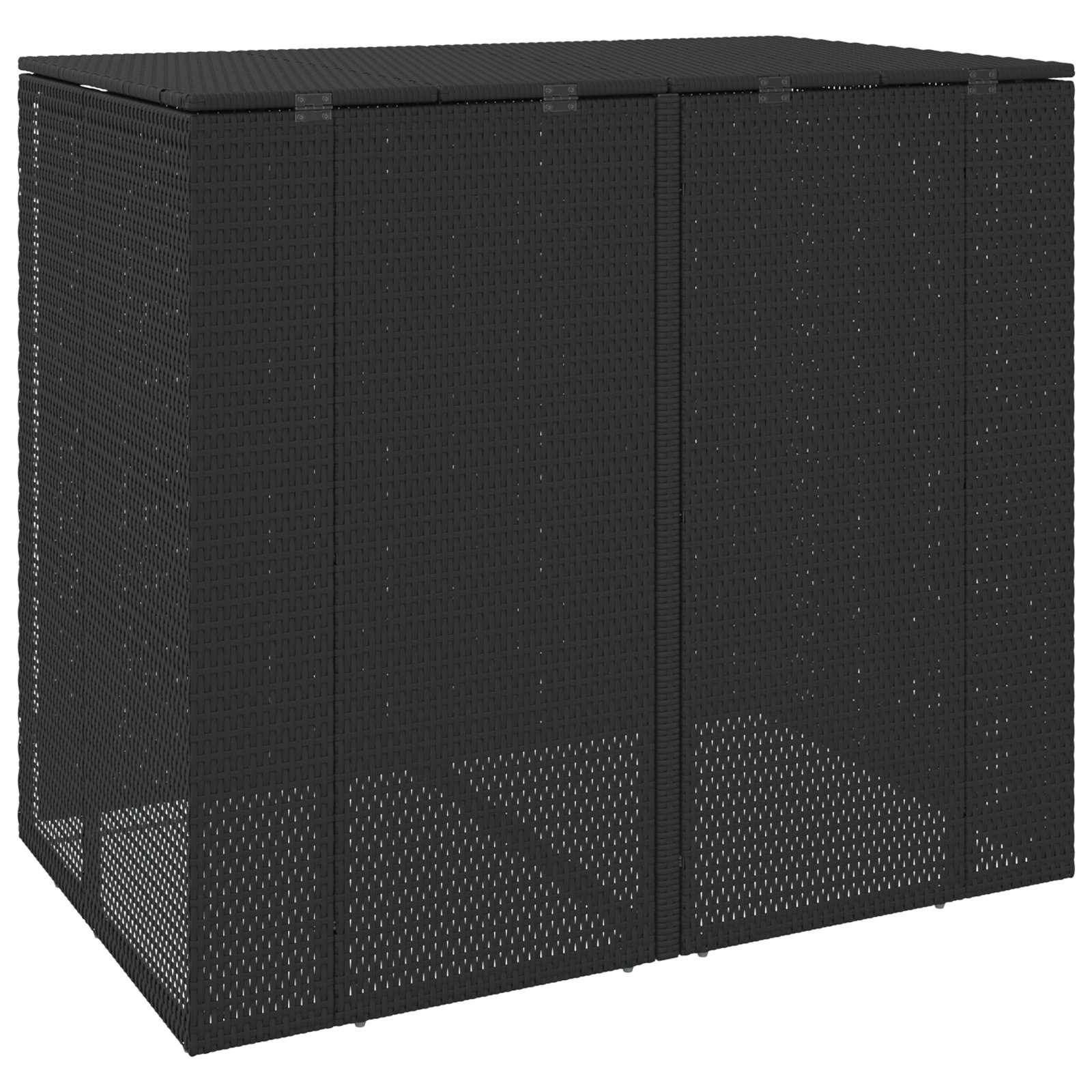 Cache-poubelle double polyéthylène noir 130 x 80 x 115 cm - PANGIVO - Image 7