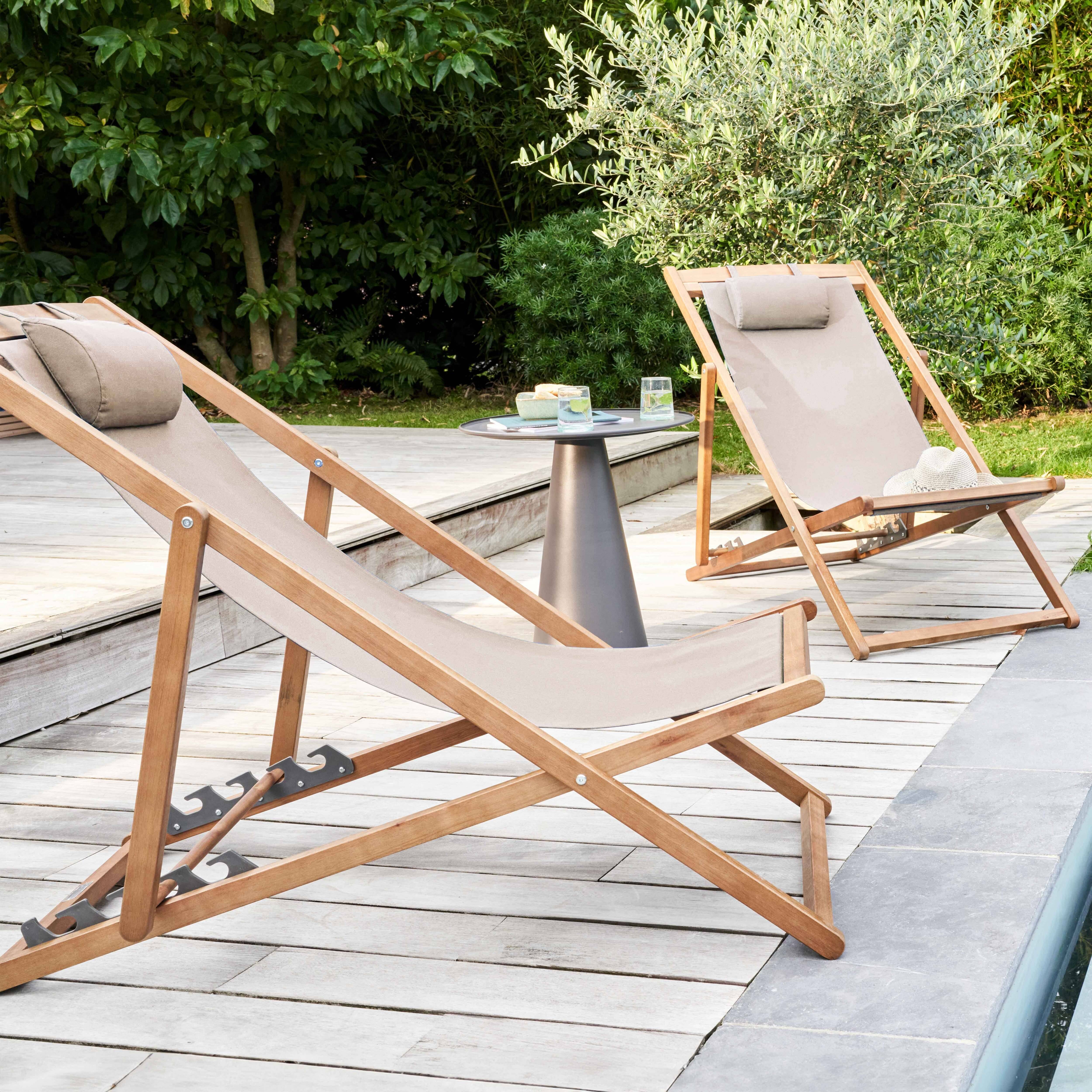 Oviala - Lot de 2 chiliennes eucalyptus taupe Socoa - Oviala - Imagen 2