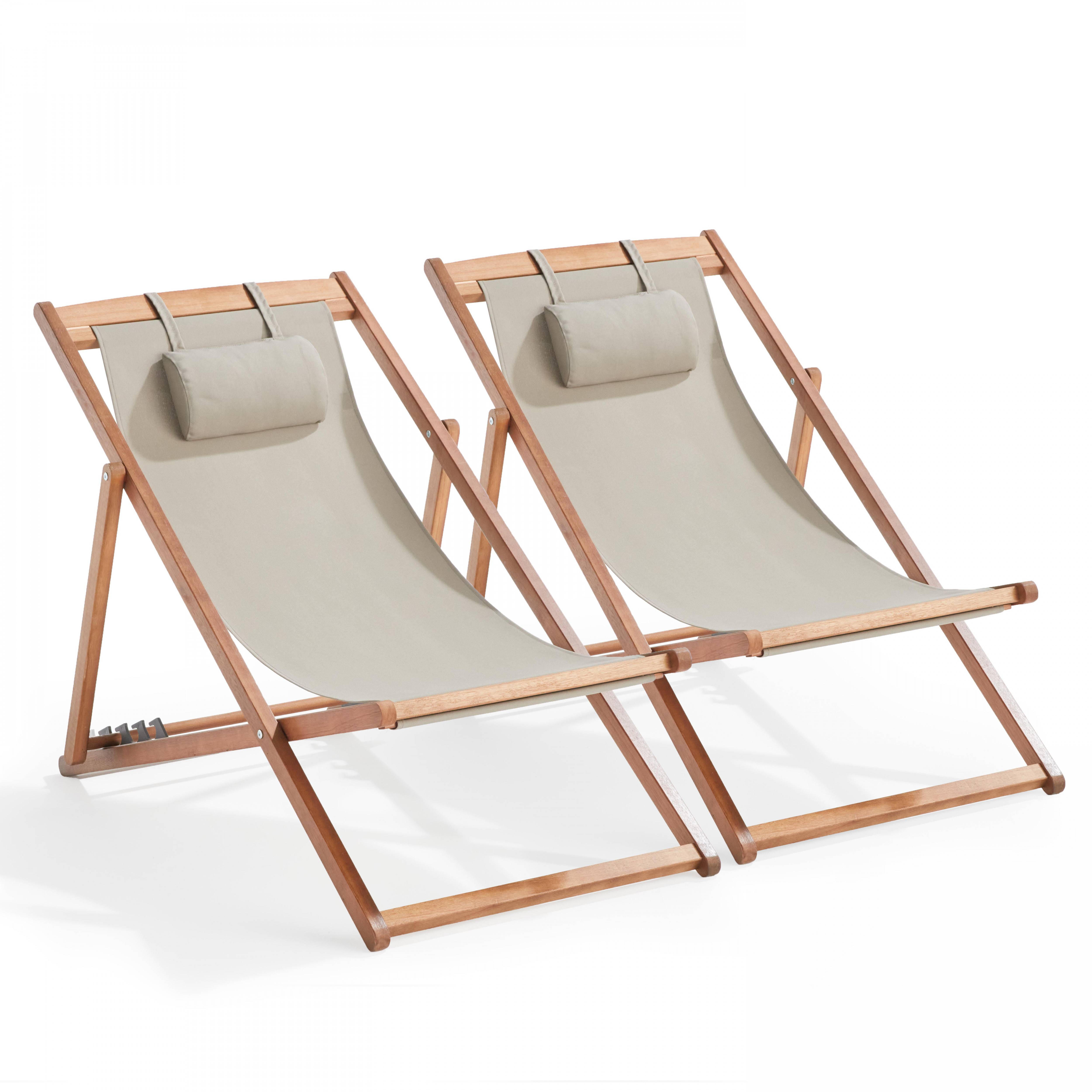 Oviala - Lot de 2 chiliennes eucalyptus taupe Socoa - Oviala - Imagen 1
