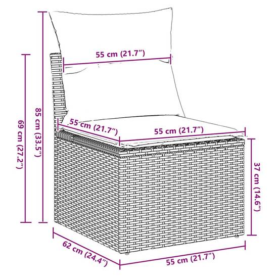 Mobilier de Jardin 10 Personnes Résine Tressée Marron avec Coffres de Rangement et Table Basse – ComfortXL Outdoor Living - Image 5