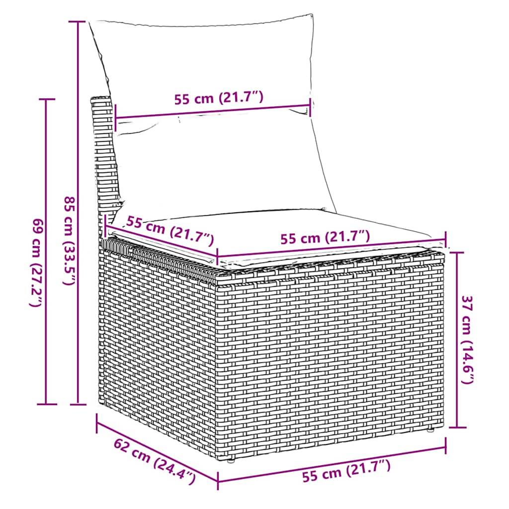 Mobilier de Jardin 10 Personnes Résine Tressée Marron avec Coffres de Rangement et Table Basse – ComfortXL Outdoor Living - Image 5