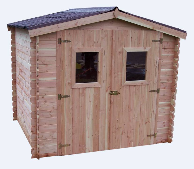 Habrita - Abri DALIA madriers 20 mm sans plancher toit double pente 5,71 m² Habrita - Imagen 2