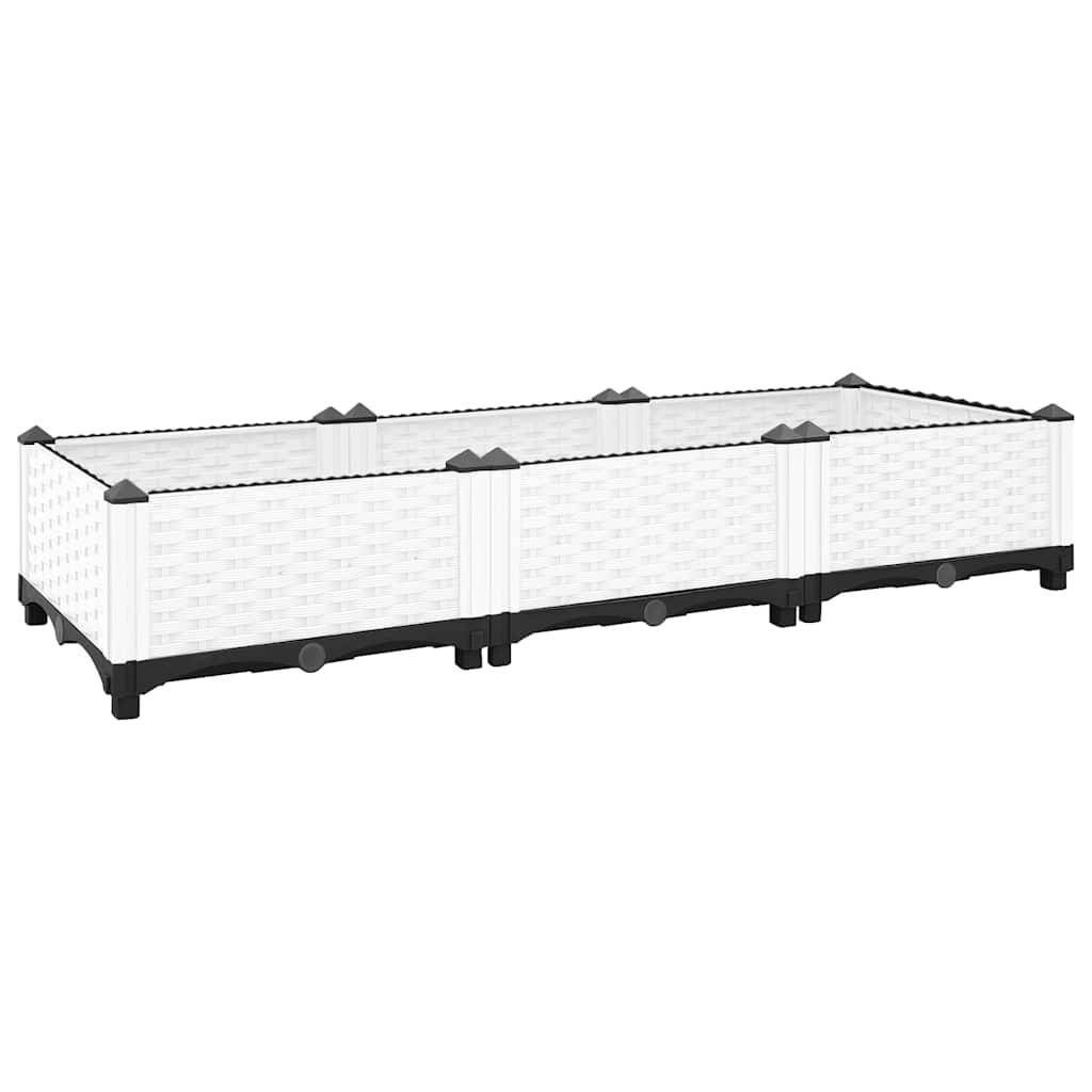 Prolenta Premium - Jardinière polypropylène blanc 120 x 40 x 23 cm - Prolenta premium p331.8 - Image 2