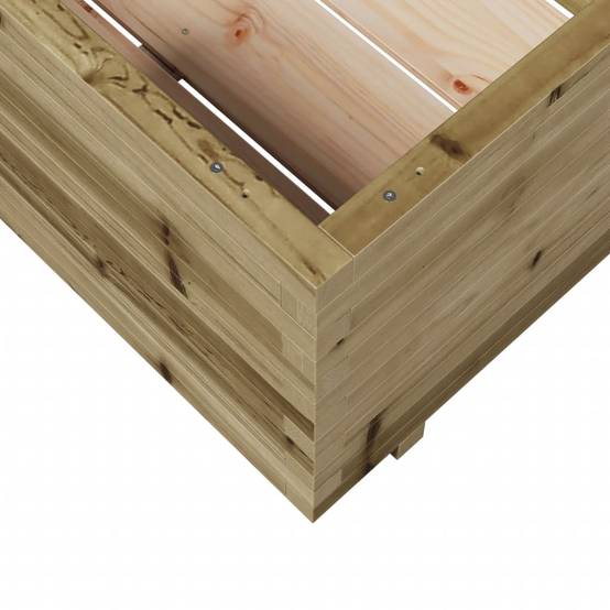 Jardinière XXL carrée bois traité autoclave extérieur jardin 70x70cm – ComfortXL Outdoor Living - Image 8