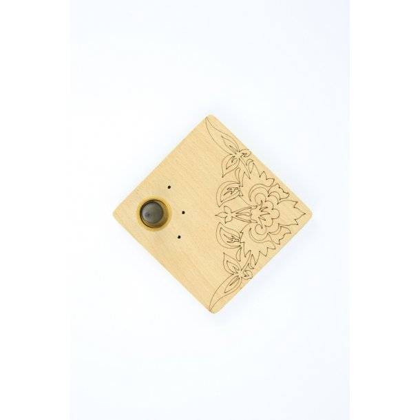 Galeo - Soporte incienso cuadrado madera