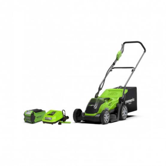 Greenworks - Tondeuse à gazon poussée 35cm 40V GREENWORKS - Batterie 2,0Ah - Chargeur - G40LM35K2 - Image 1