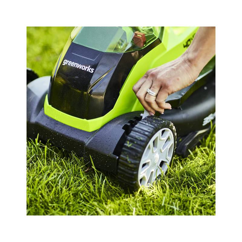 Greenworks - Tondeuse à gazon poussée 35cm 40V GREENWORKS - Batterie 2,0Ah - Chargeur - G40LM35K2 - Image 2
