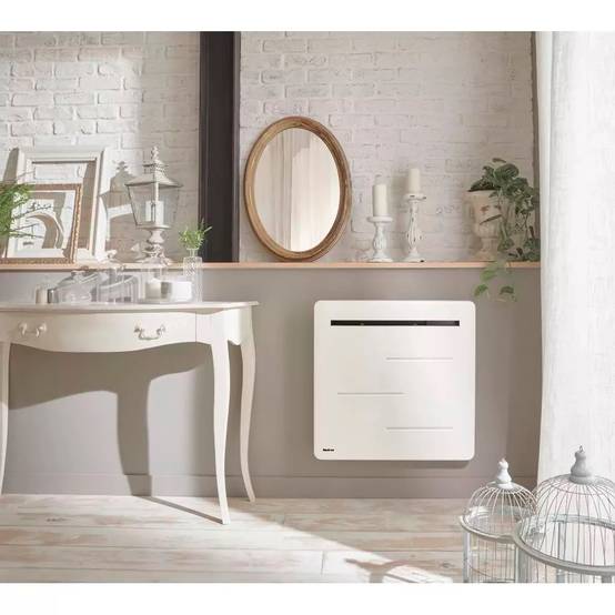 Radiateur blanc à inertie céramique - AMAROC - 2000W - 91x58,5x11,2 cm - 3 programmes intégrés - détection fenêtre - Image 4