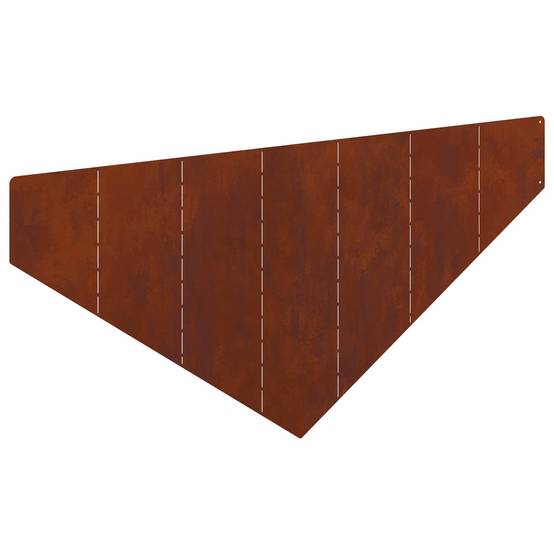 Bordure de jardin en acier aménagement espaces extérieurs 100x45cm 4 pcs rouillé - ComfortXL Outdoor Living - Image 5
