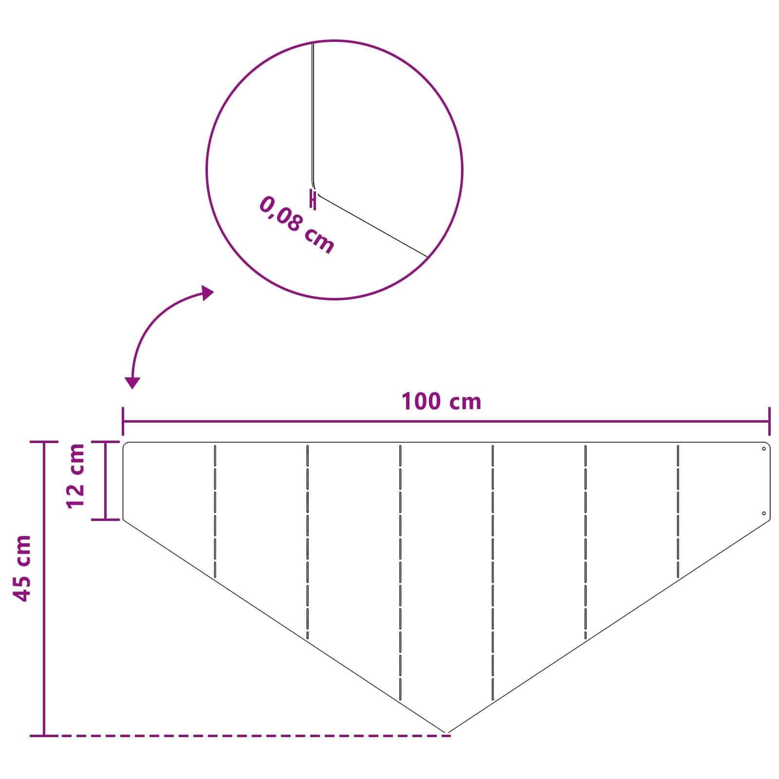 Bordure de jardin en acier aménagement espaces extérieurs 100x45cm 4 pcs rouillé - ComfortXL Outdoor Living - Image 9