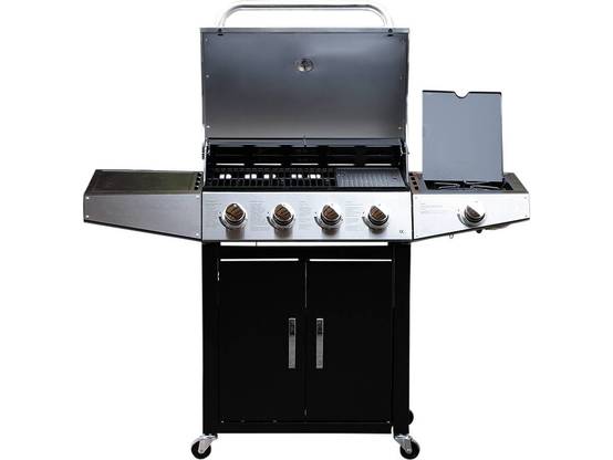 Barbecue Gaz "party 5" - 5 Brûleurs Dont 1 Latéral - 15.2 Kw -habitat Et Jardin - Image 2