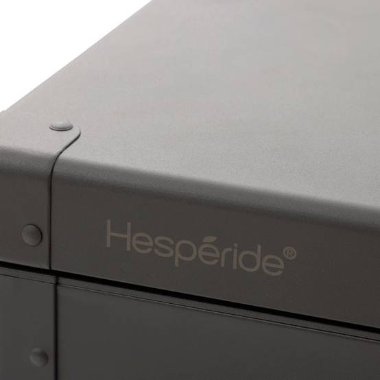 Hesperide - Coffre de rangement "Edenio" graphite M 141,6 x 72 x 78cm en aluminium 670 L - Hespéride - Image 8