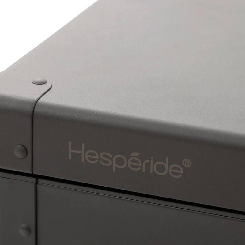Hesperide - Coffre de rangement "Edenio" graphite M 141,6 x 72 x 78cm en aluminium 670 L - Hespéride - Image 8