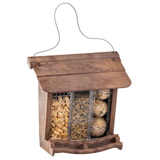 Ferplast - Mangeoire d'extérieur pour Oiseaux Sauvages JOK 11, Abri pour Oiseaux, Adaptée pour Nourriture Graines Petites Noisettes - Image 1