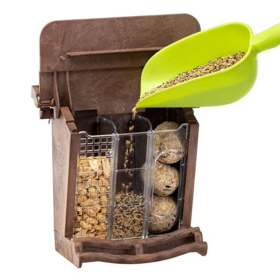 Ferplast - Mangeoire d'extérieur pour Oiseaux Sauvages JOK 11, Abri pour Oiseaux, Adaptée pour Nourriture Graines Petites Noisettes - Image 3