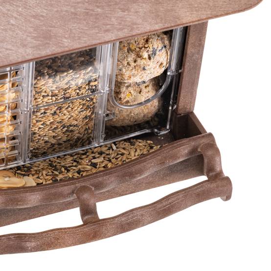 Ferplast - Mangeoire d'extérieur pour Oiseaux Sauvages JOK 11, Abri pour Oiseaux, Adaptée pour Nourriture Graines Petites Noisettes - Image 4