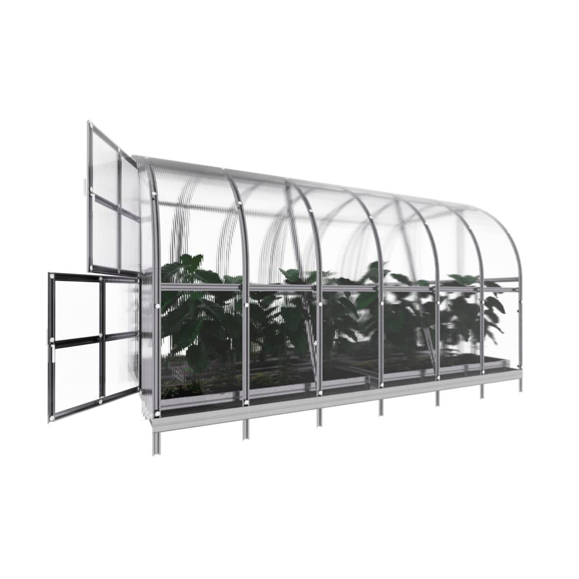 KLASIKA GREENHOUSES - Serre KLASIKA ARCH 3 x 2 m (6 m²), 4 mm avec revêtement en polycarbonate - Image 5