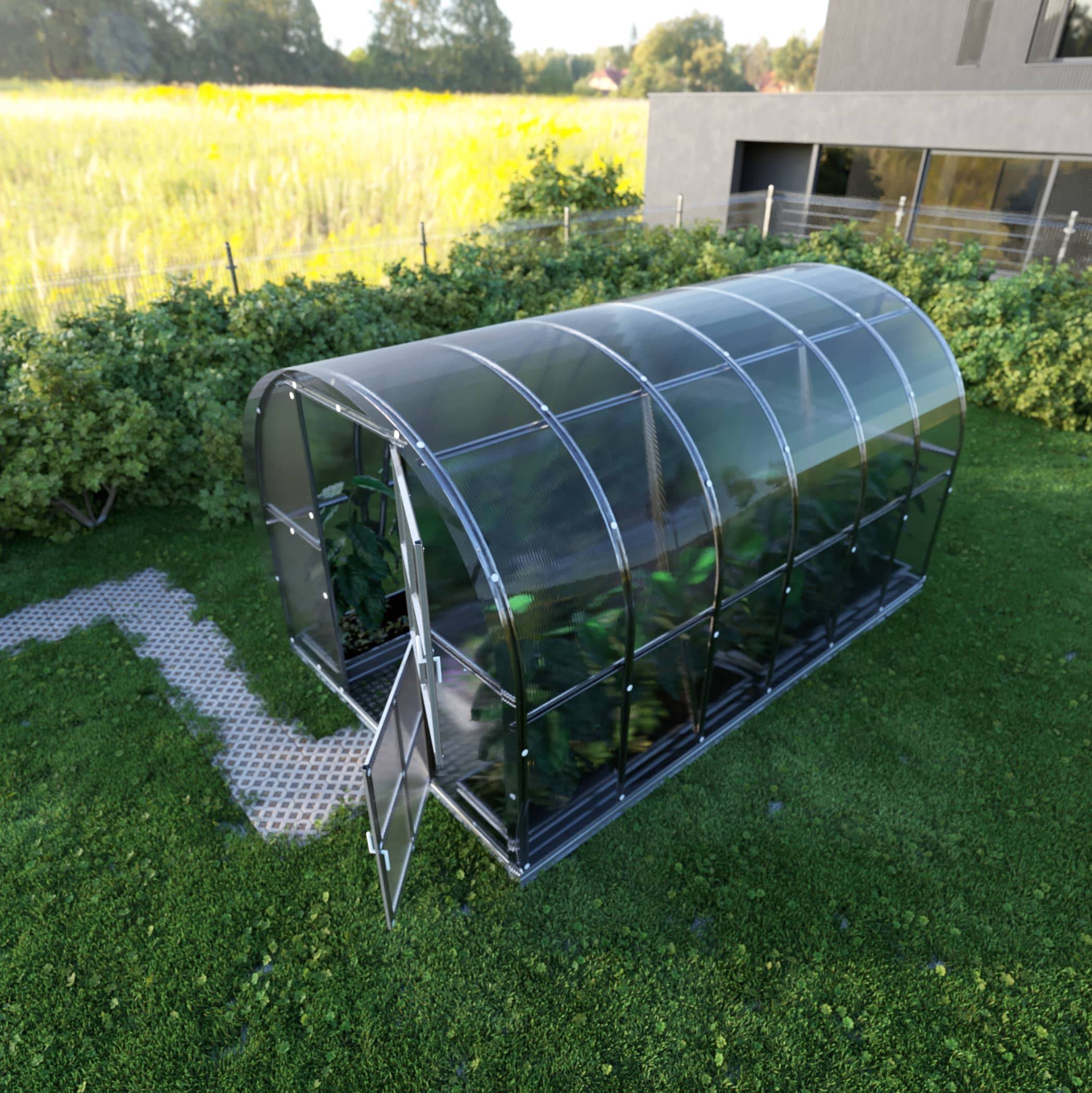 KLASIKA GREENHOUSES - Serre KLASIKA ARCH 3 x 2 m (6 m²), 4 mm avec revêtement en polycarbonate - Image 2