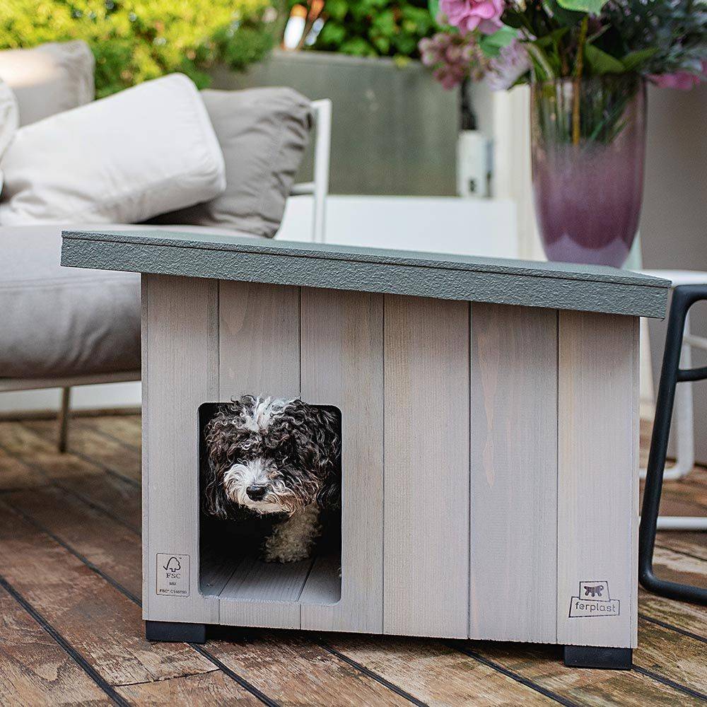 Ferplast - Ferplast - Argo 50 Niche Pour Chien En Bois De Pin Nordique L 48,5 X L 30,5 X H 38,5 Cm - Imagen 5