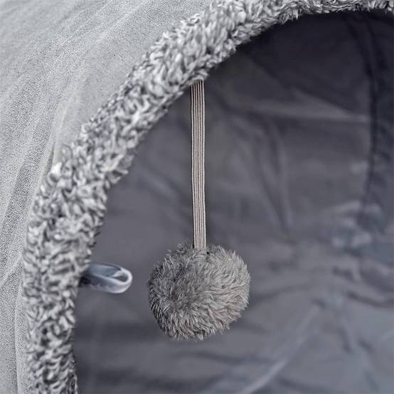 Tunnel pliable pour chat en polyester résistant, longueur 130 cm, avec bruits attractifs Lytech - Image 3