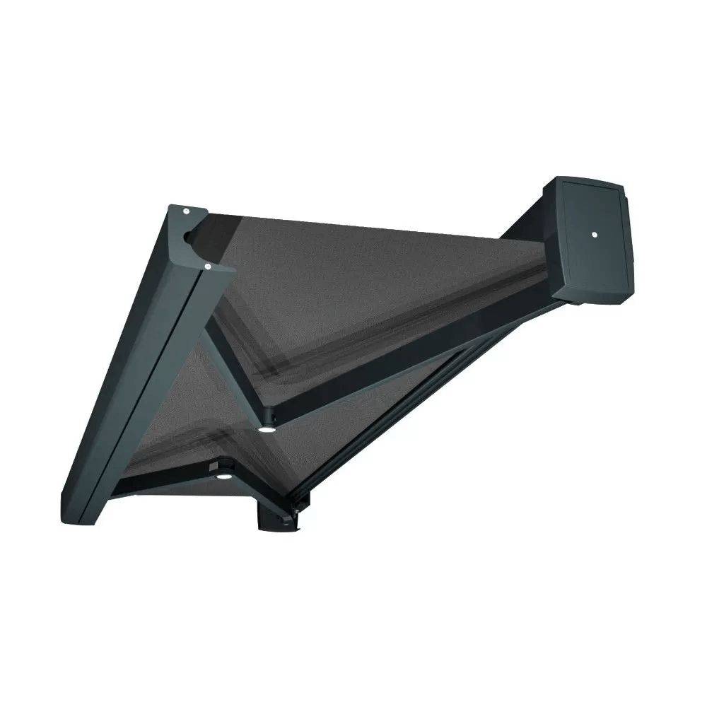 Intersun - Store banne coffre SOA 6,00x3,50 M (Motorisé Secours à Télécommande - Gris Anthracite - Gris Graphite) - INTERSUN - Imagen 1