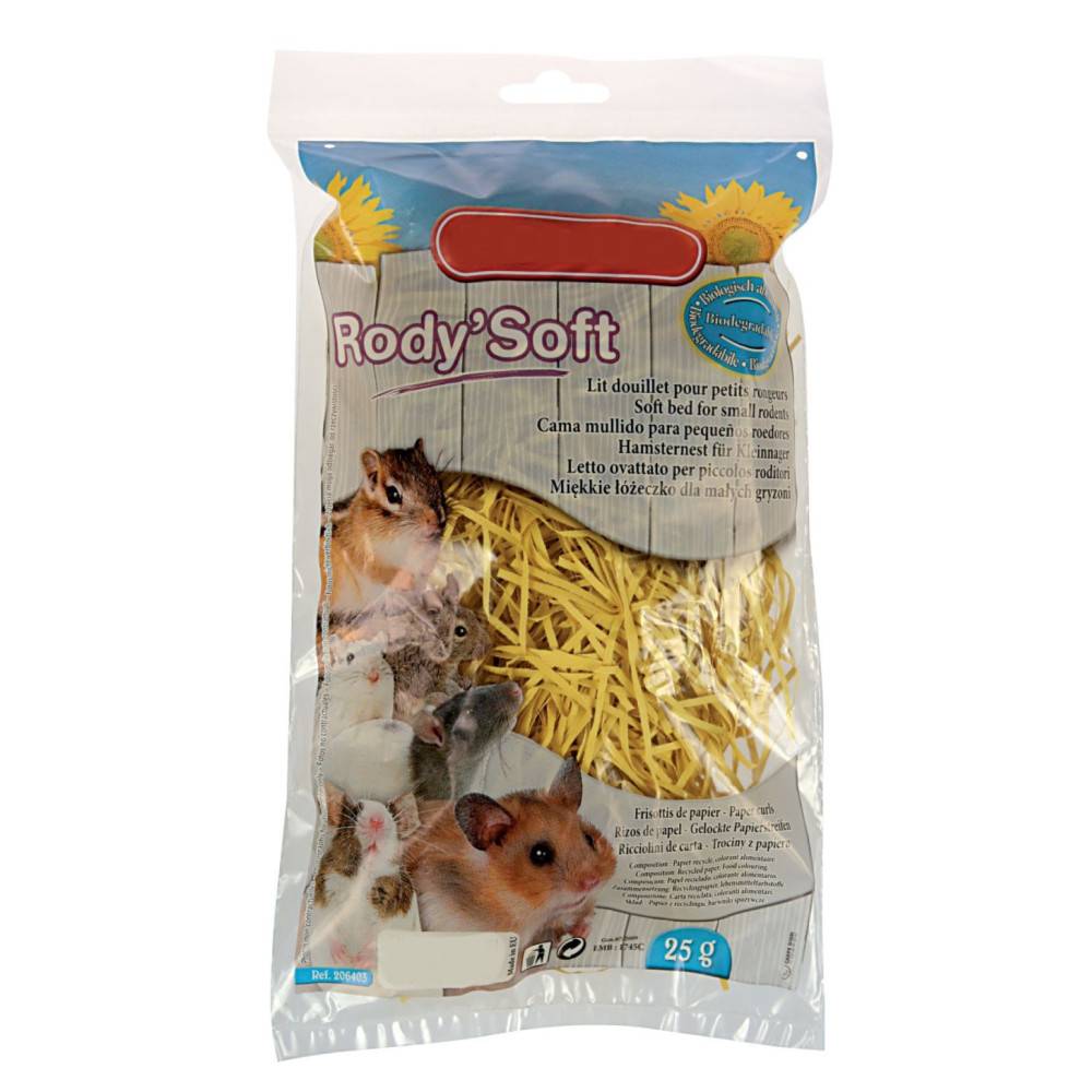 Lit douillet pour hamster, fibre papier, sachet de 25 gr, couleur aléatoire - Image 2