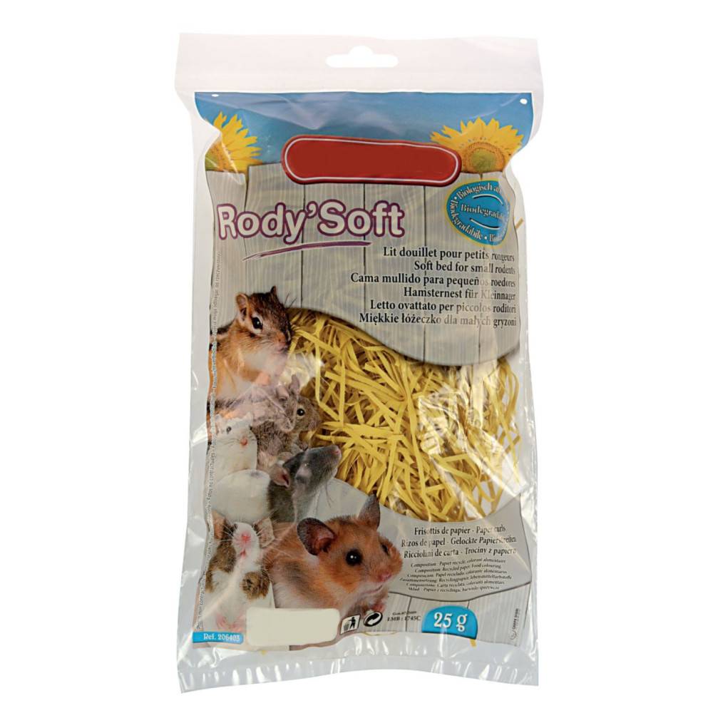 Lit douillet pour hamster, fibre papier, sachet de 25 gr, couleur aléatoire - Image 3
