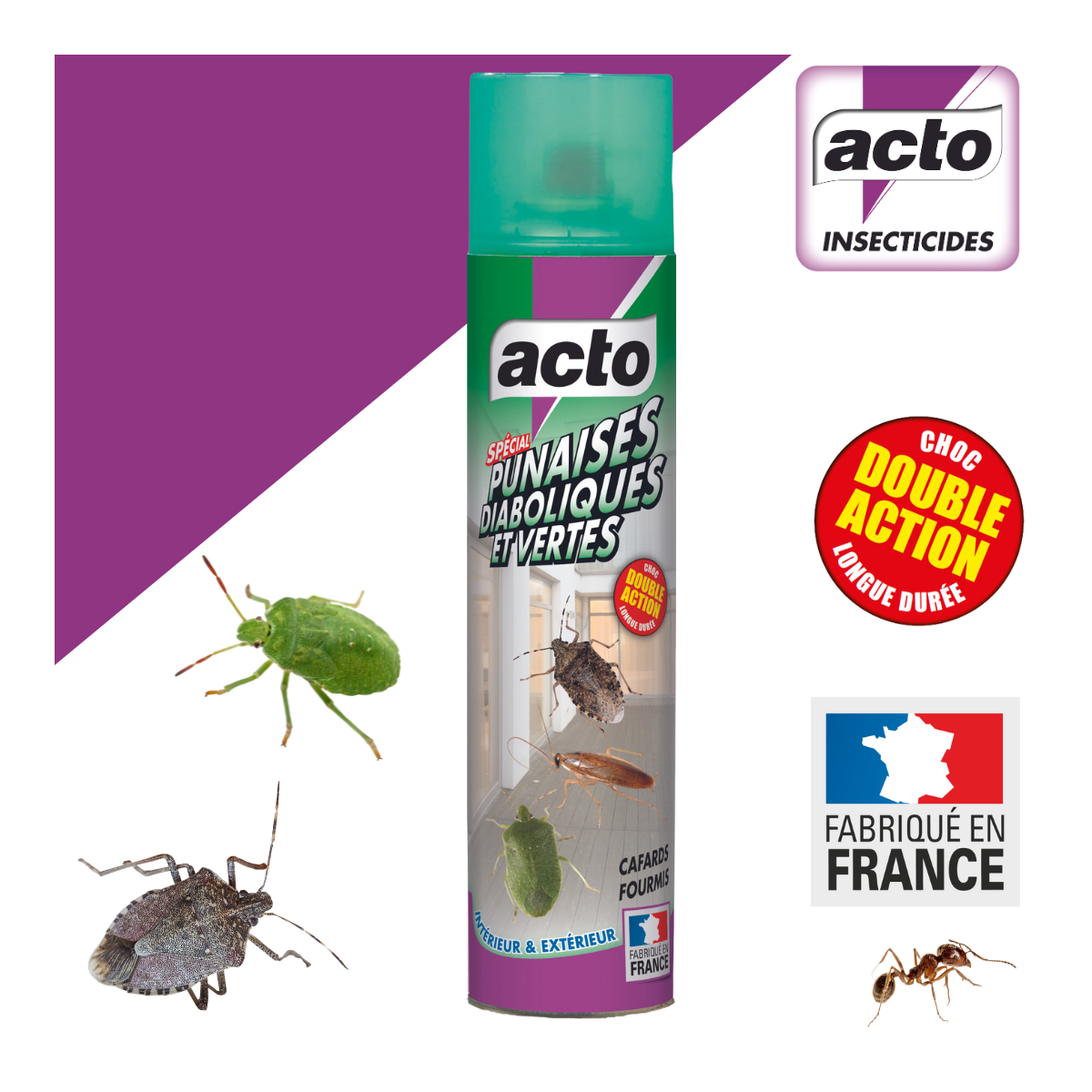 Acto - Lot de 2 ACTO Anti-Punaises Diaboliques et Vertes 400 ml - Image 2