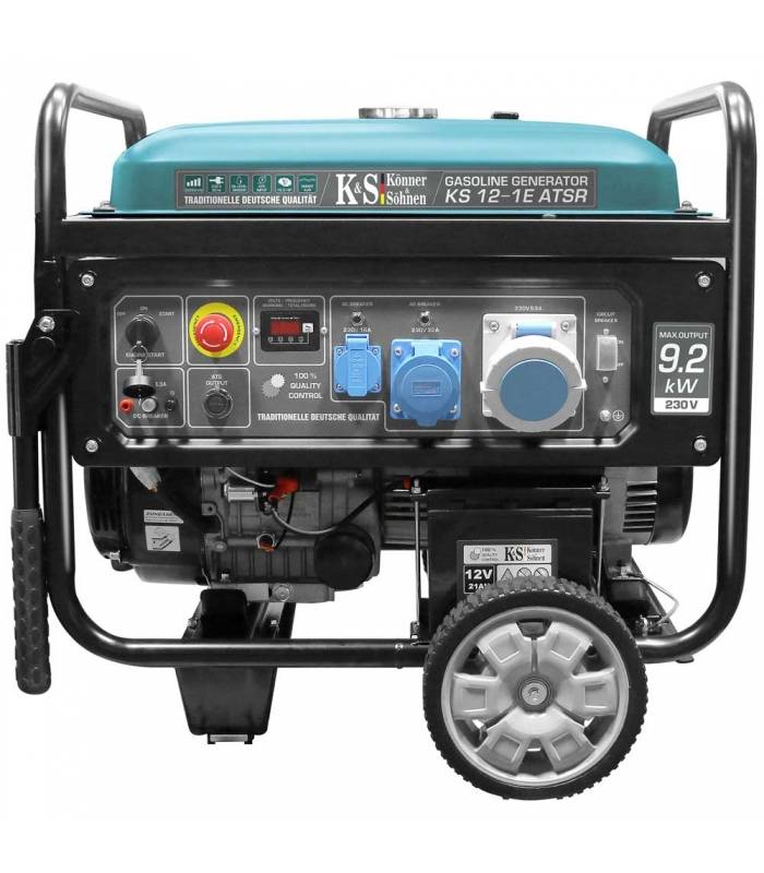 Générateur à Essence 9,2kW avec prise ATS et démarrage électrique - Könner & Söhnen KS 12-1E ATSR - Image 1