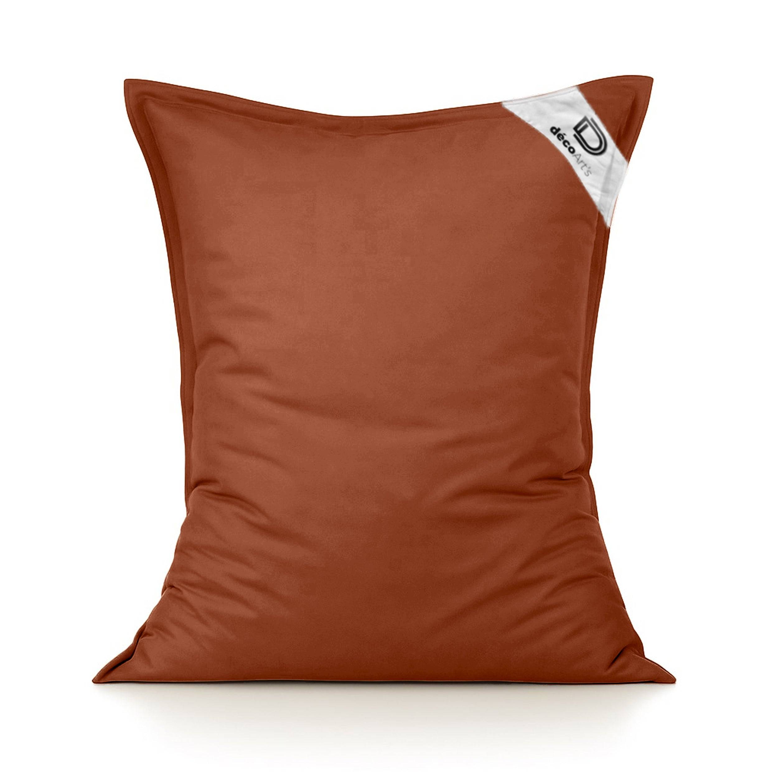 Housse pour Pouf Géant XL 120x80cm - Terracotta - Déco arts - Image 1