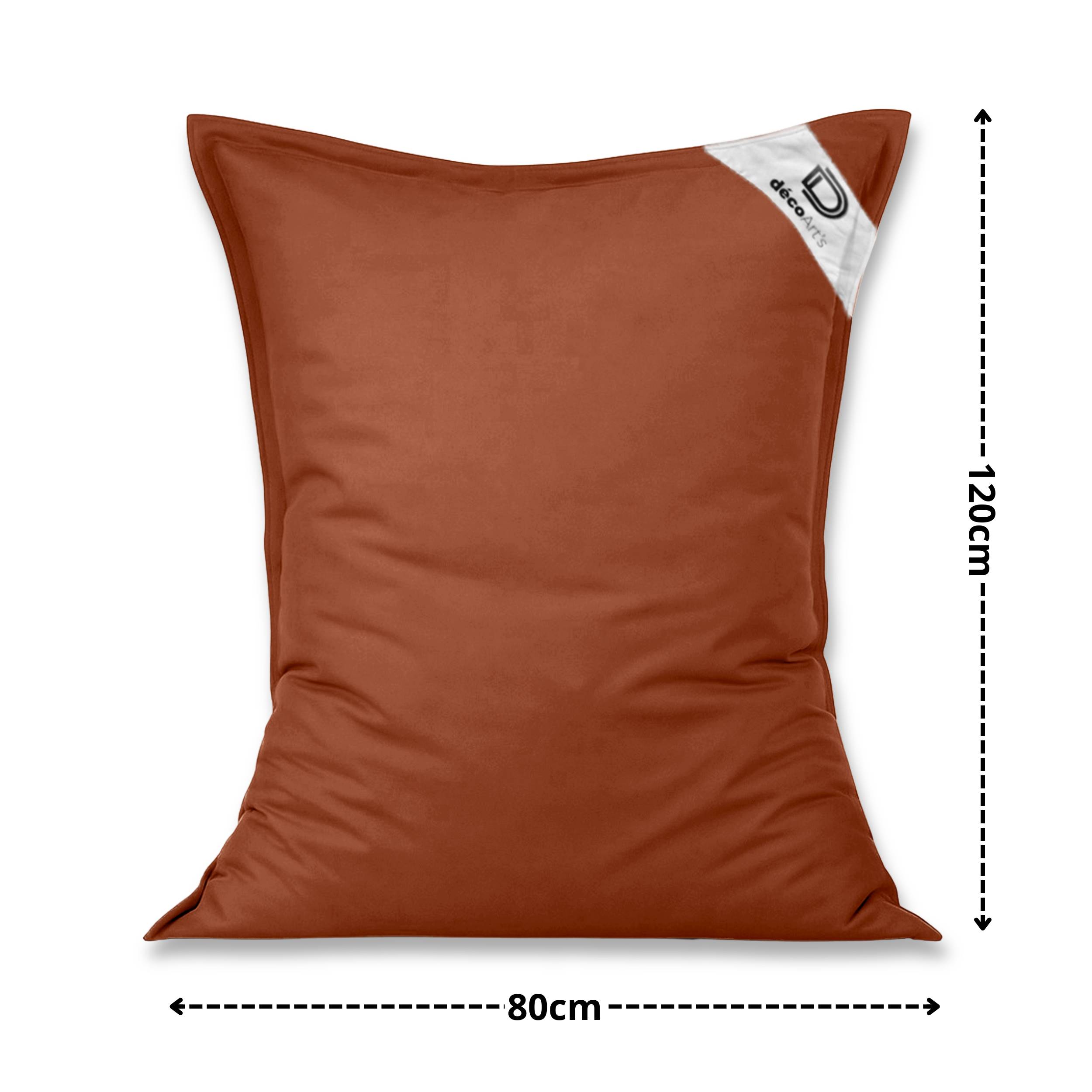 Housse pour Pouf Géant XL 120x80cm - Terracotta - Déco arts - Image 6