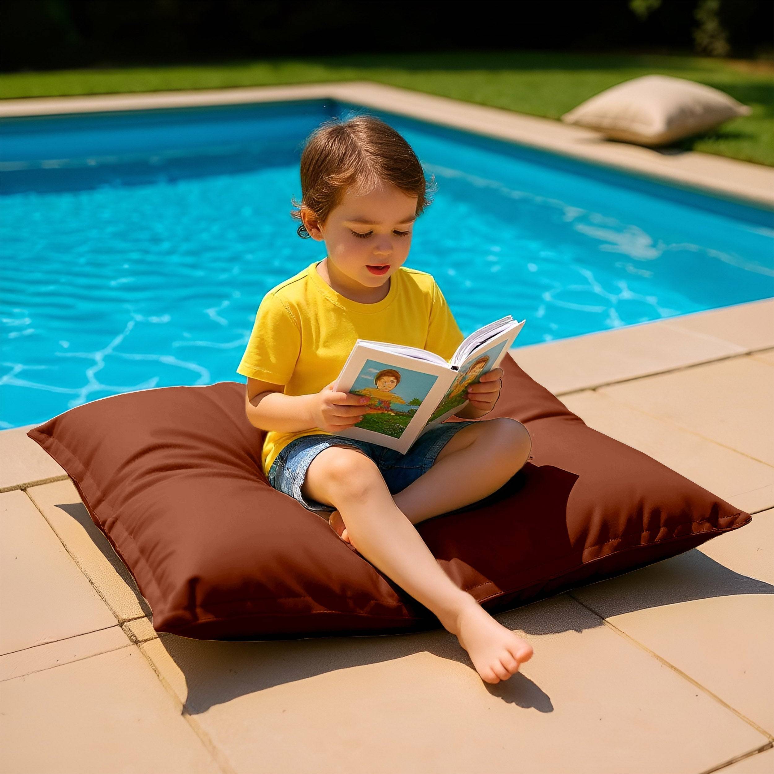 Housse pour Pouf Géant XL 120x80cm - Terracotta - Déco arts - Image 5