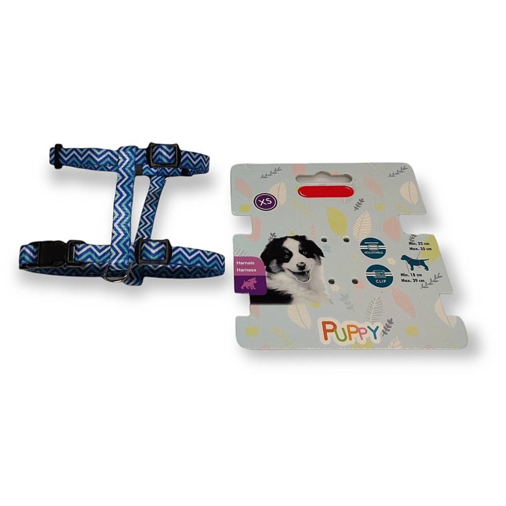 animallparadise - Harnais bleu PUPPY PIXIE XS 8 mm 18 à 29 cm pour chiots - Imagen 2